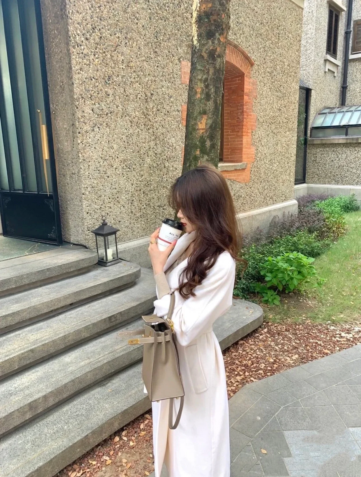 막스마라 마담 101801 아이콘 코트 화이트