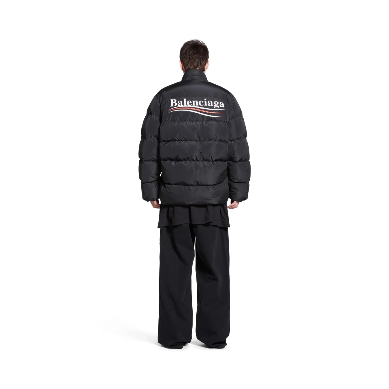 발렌시아가 폴리티컬 캠페인 C-SHAPE 푸퍼 자켓