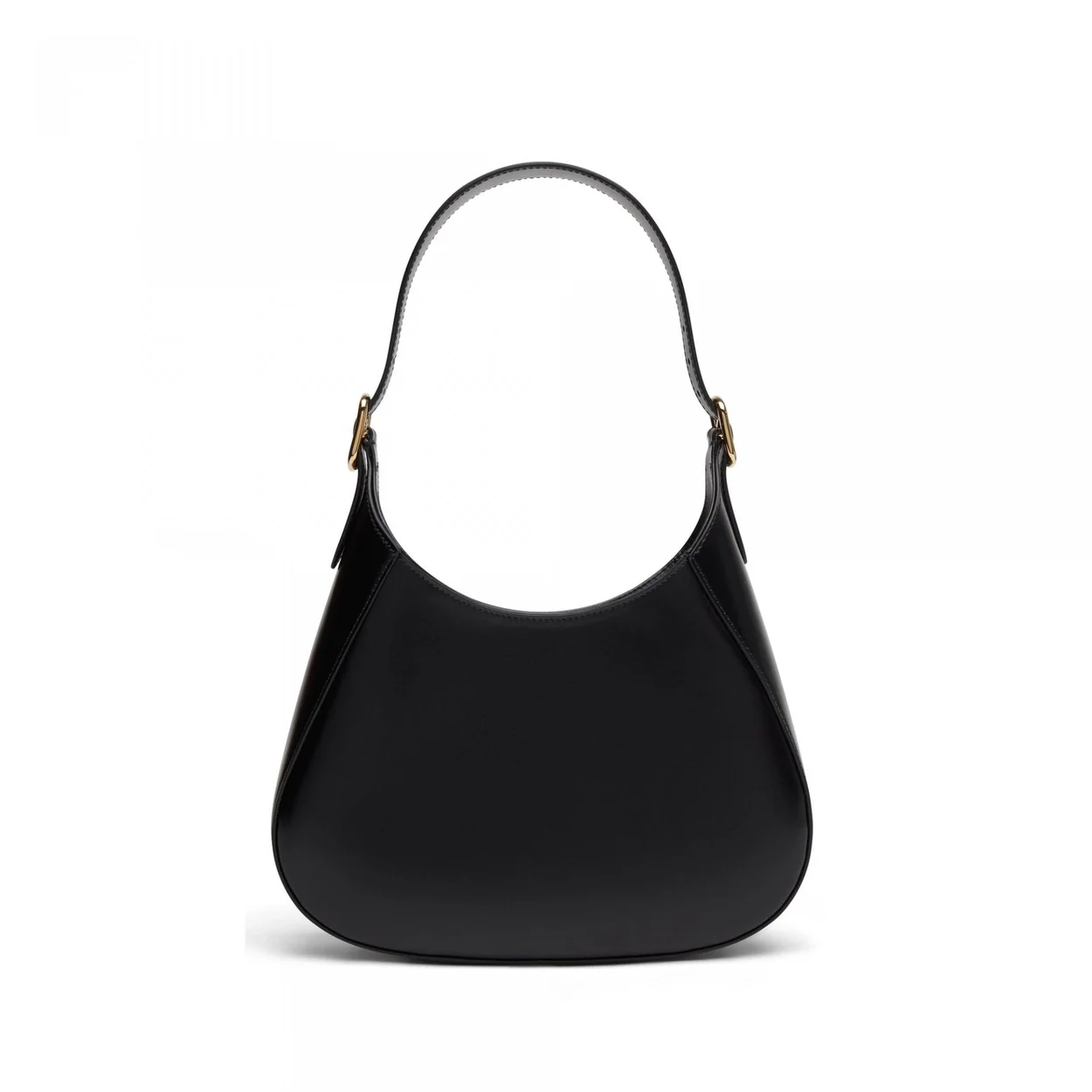 프라다 미디엄 클레오 레더 숄더백 블랙