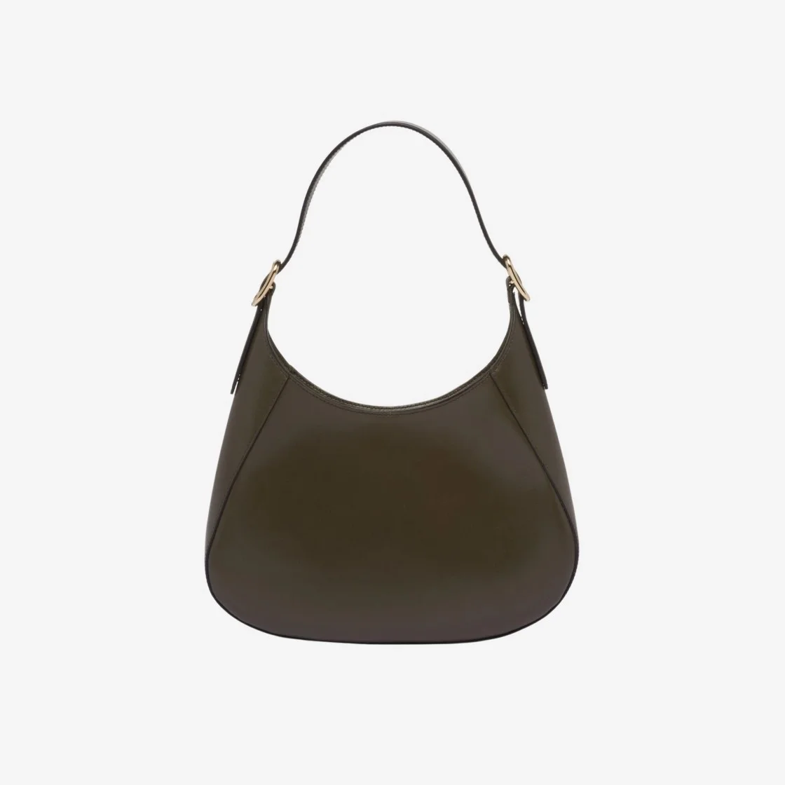 프라다 미디엄 클레오 레더 숄더백 카키