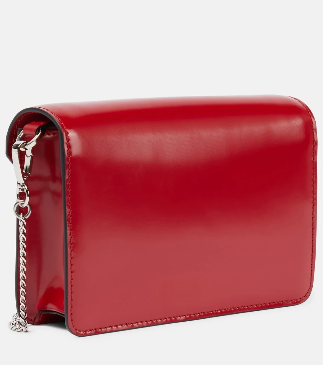 프라다 브러쉬드 레더 숄더백 레드