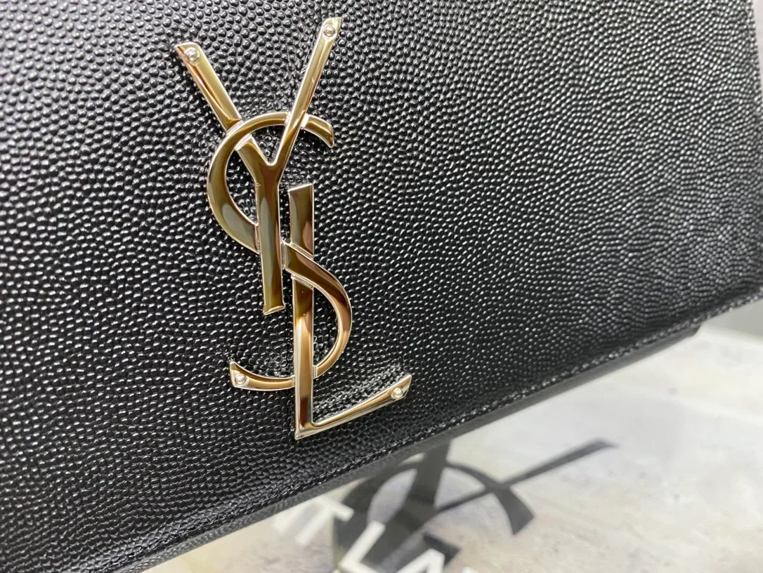 생로랑 케이트 미디엄 백 블랙 실버