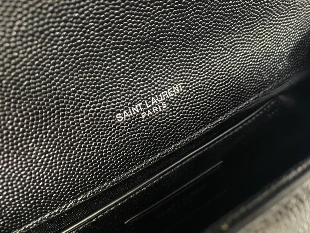 생로랑 케이트 미디엄 백 블랙 실버