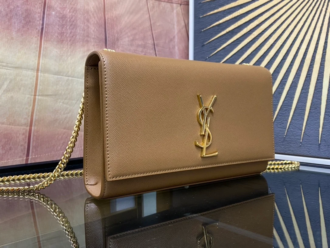 생로랑 케이트 미디엄 백 브라운