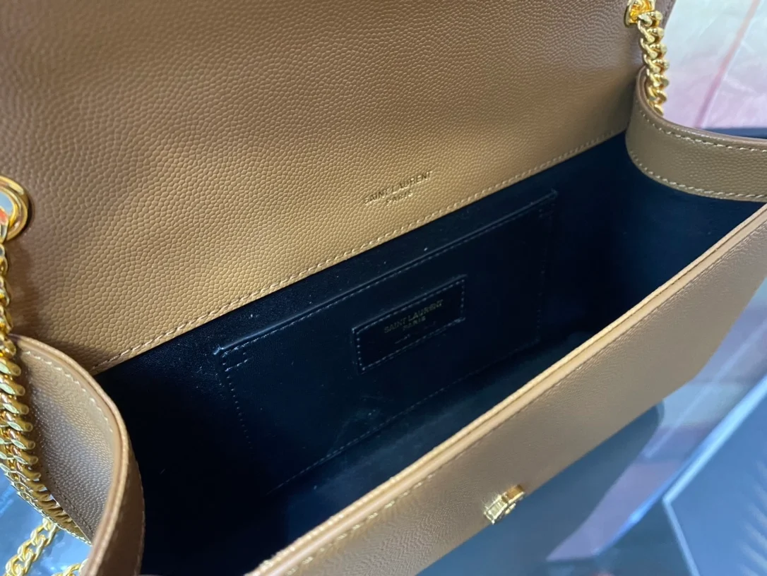 생로랑 케이트 미디엄 백 브라운