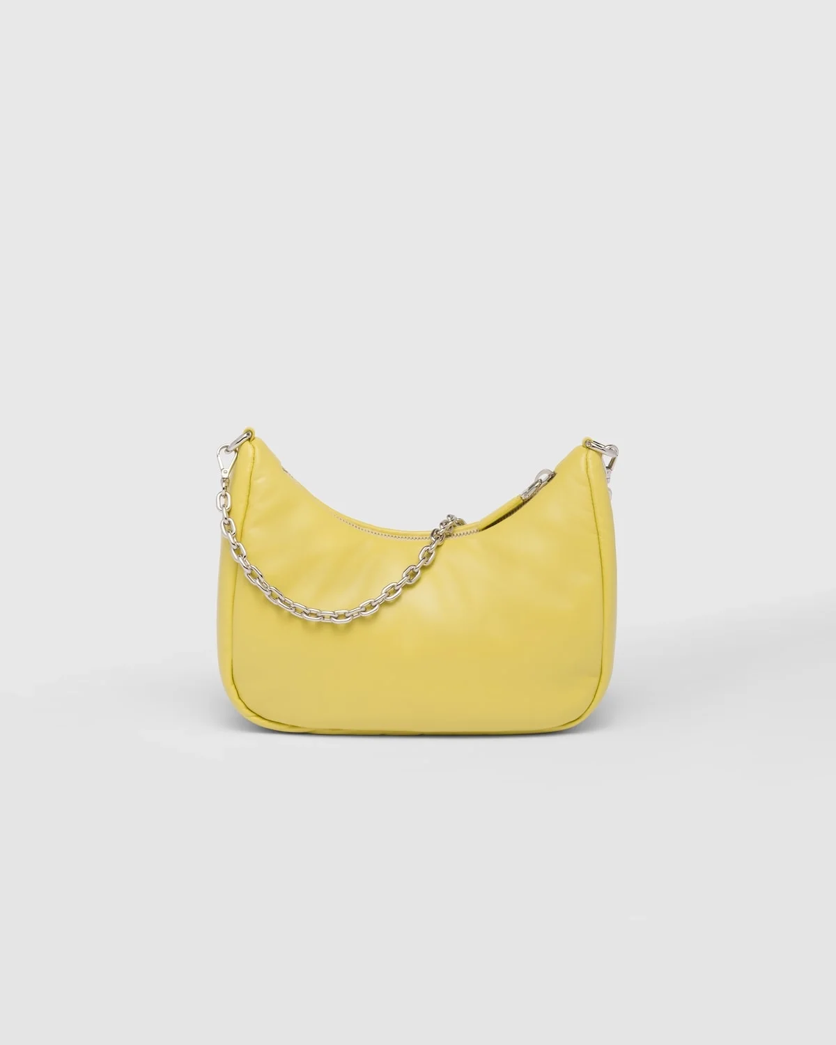 프라다 리에디션 패딩 나파 레더 숄더백 옐로우