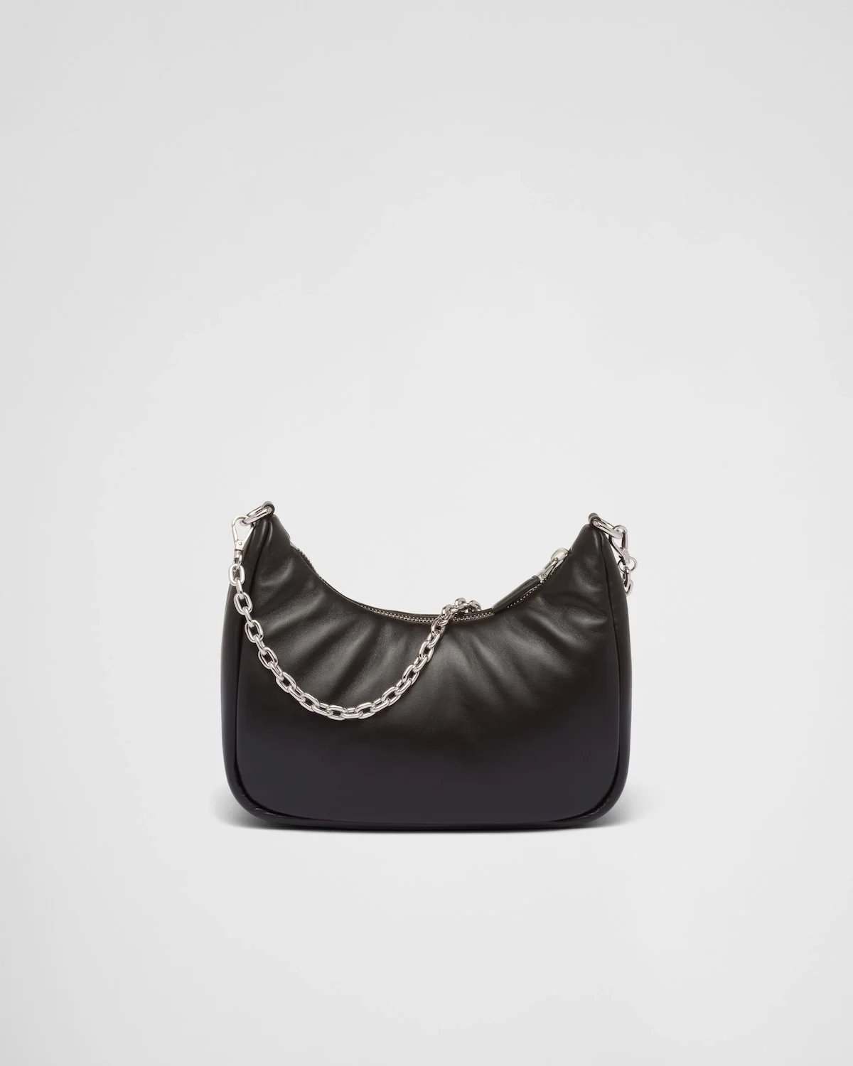 프라다 리에디션 패딩 나파 레더 숄더백 블랙