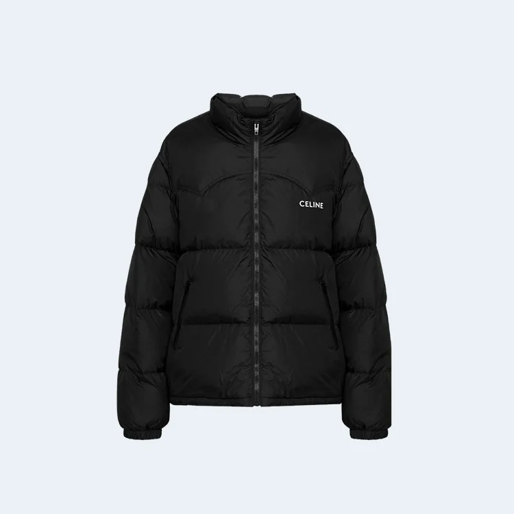 셀린느 로고 프린팅 패딩 자켓