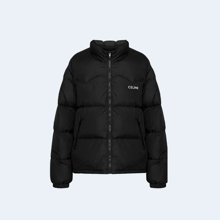 셀린느 로고 프린팅 패딩 자켓