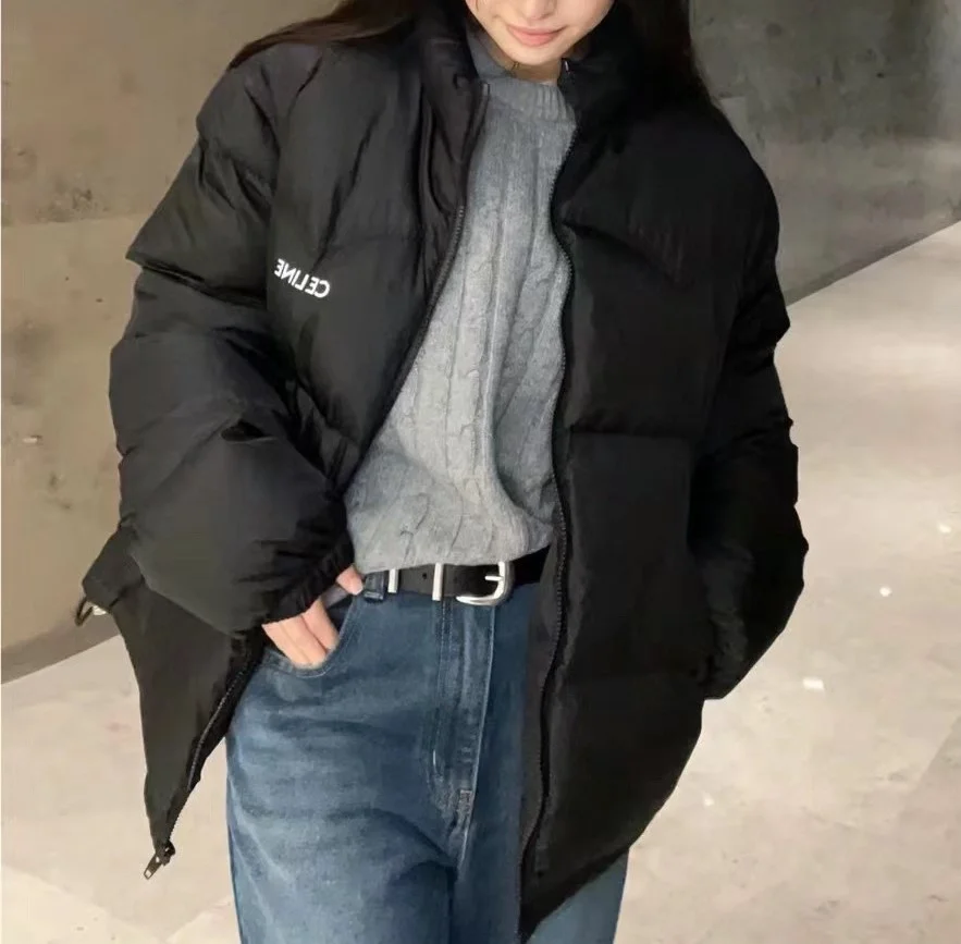 셀린느 로고 프린팅 패딩 자켓