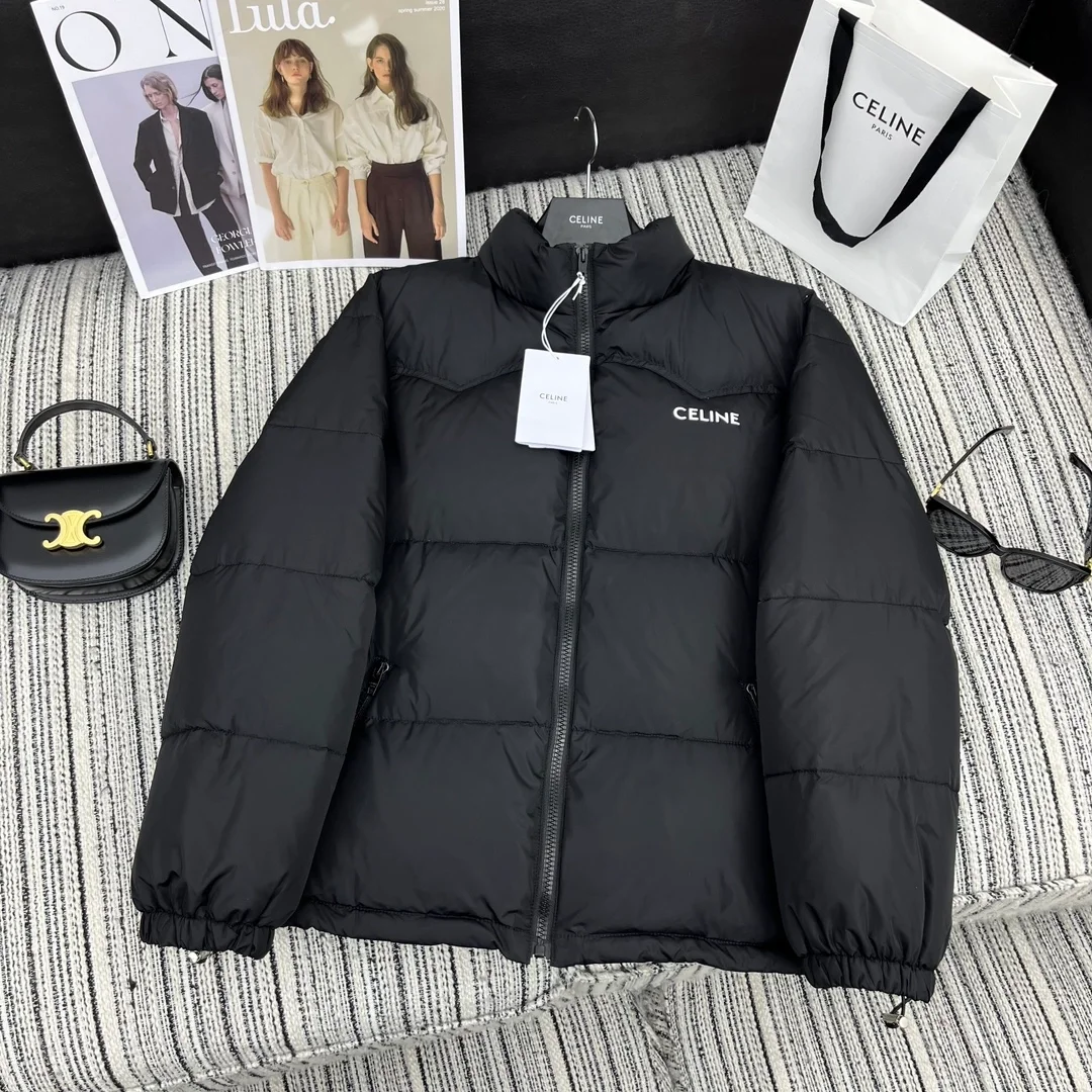 셀린느 로고 프린팅 패딩 자켓