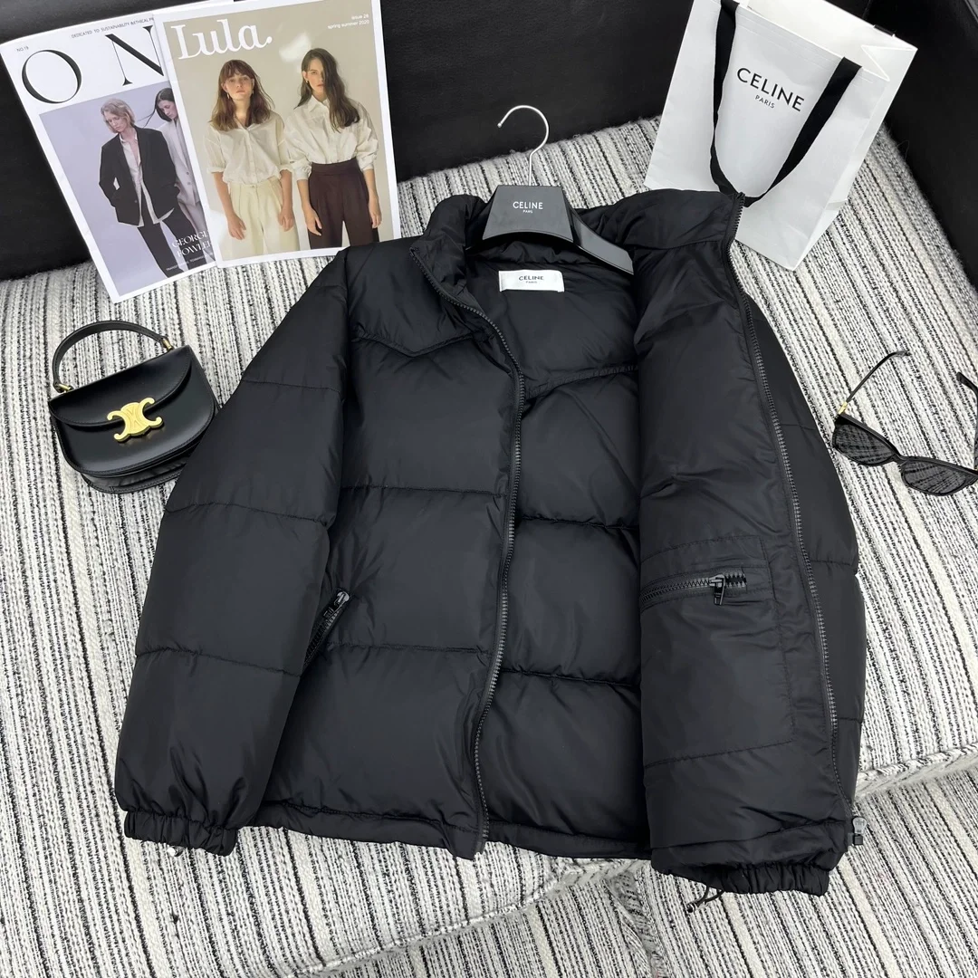 셀린느 로고 프린팅 패딩 자켓