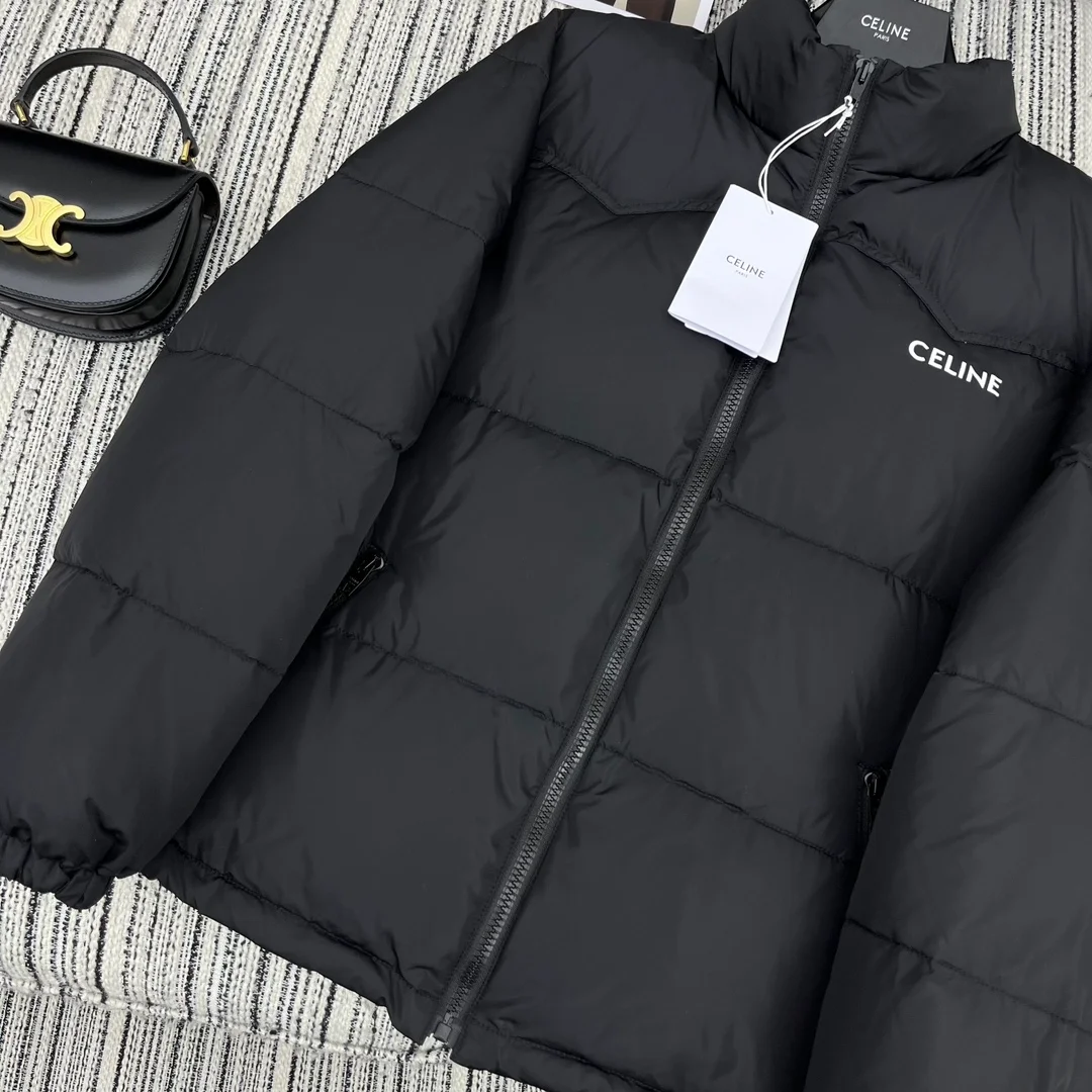 셀린느 로고 프린팅 패딩 자켓