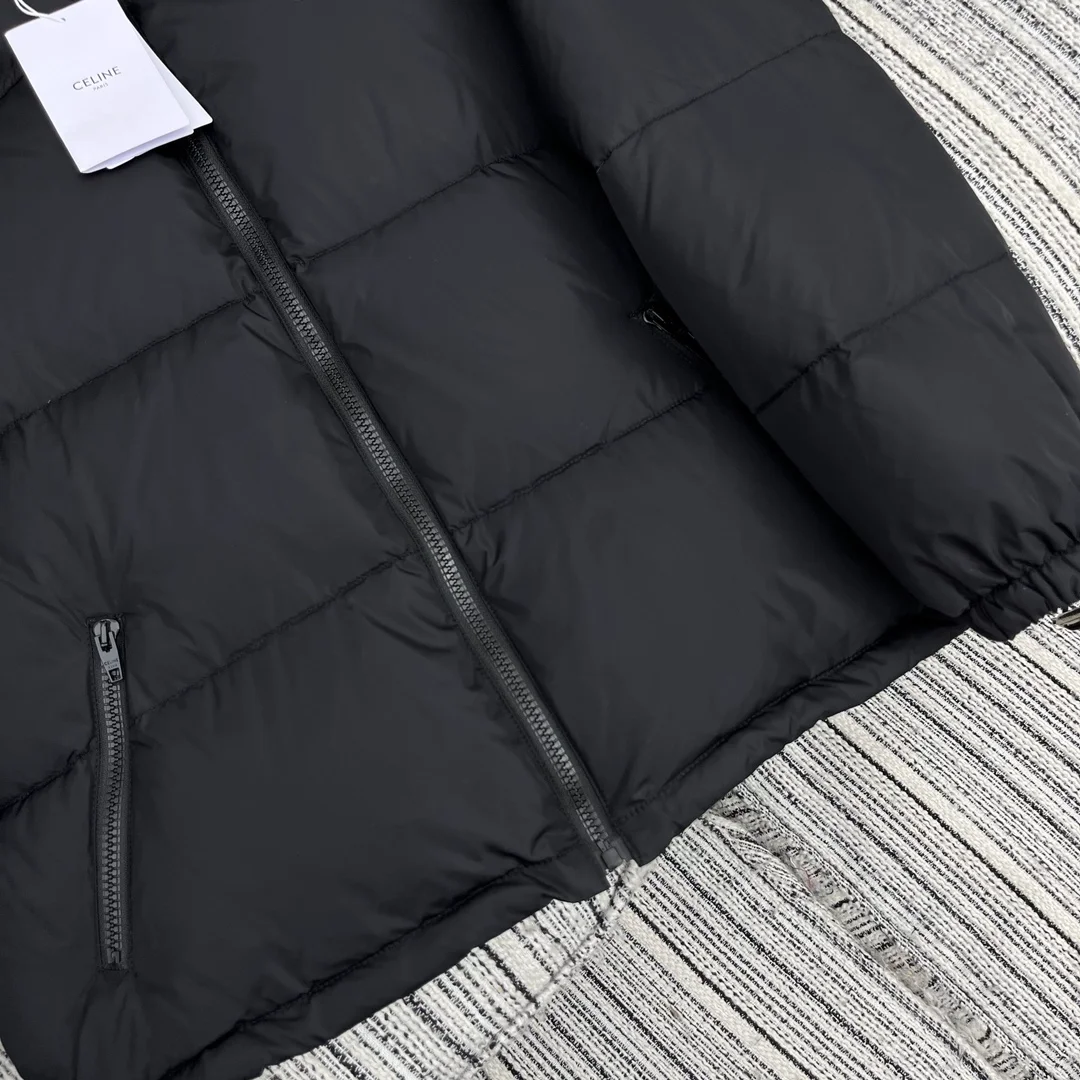 셀린느 로고 프린팅 패딩 자켓