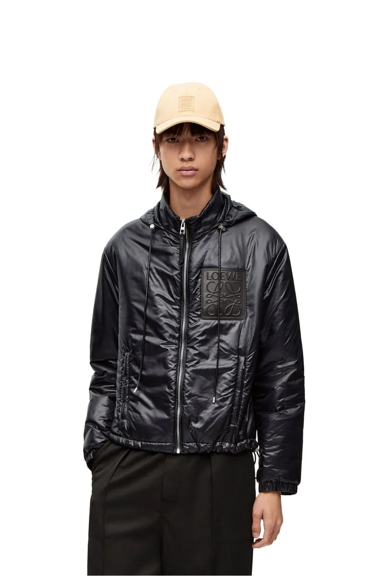 로에베 나일론 블랙 패딩 파카