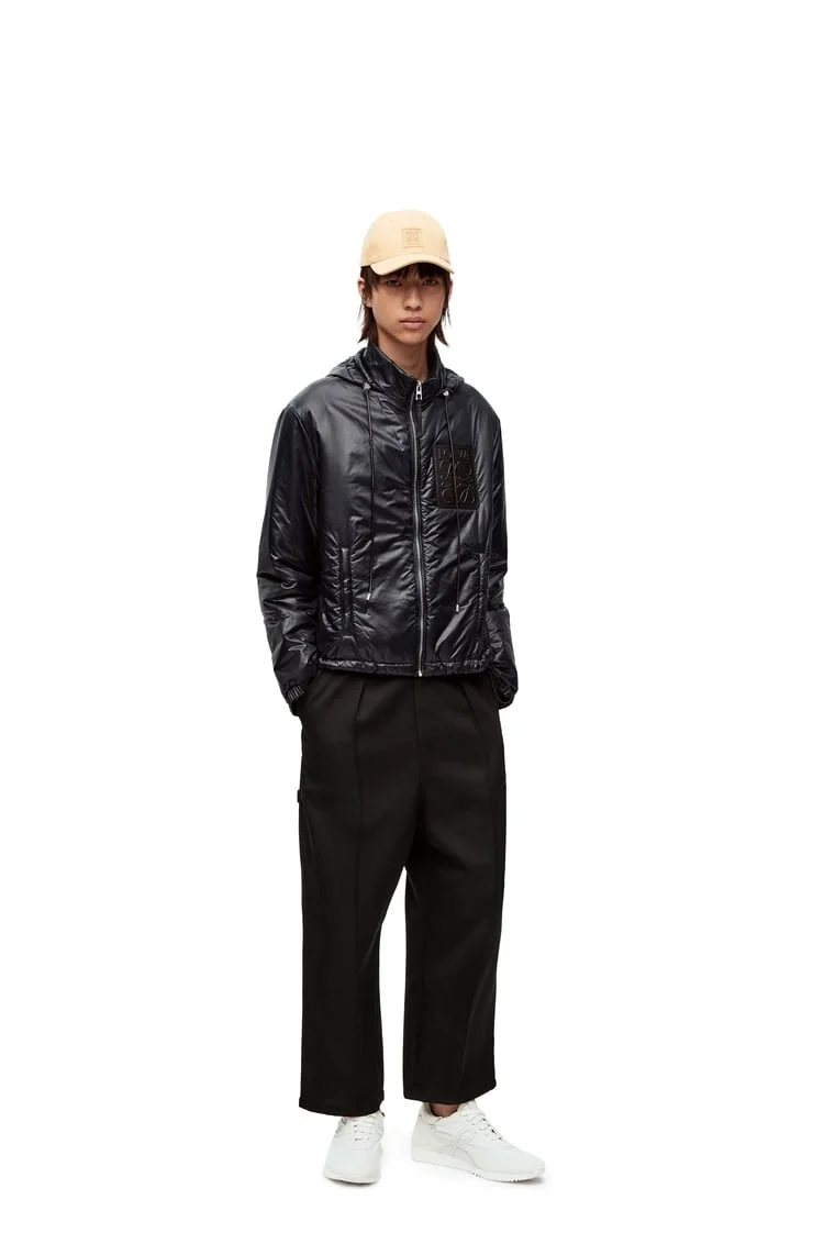 로에베 나일론 블랙 패딩 파카