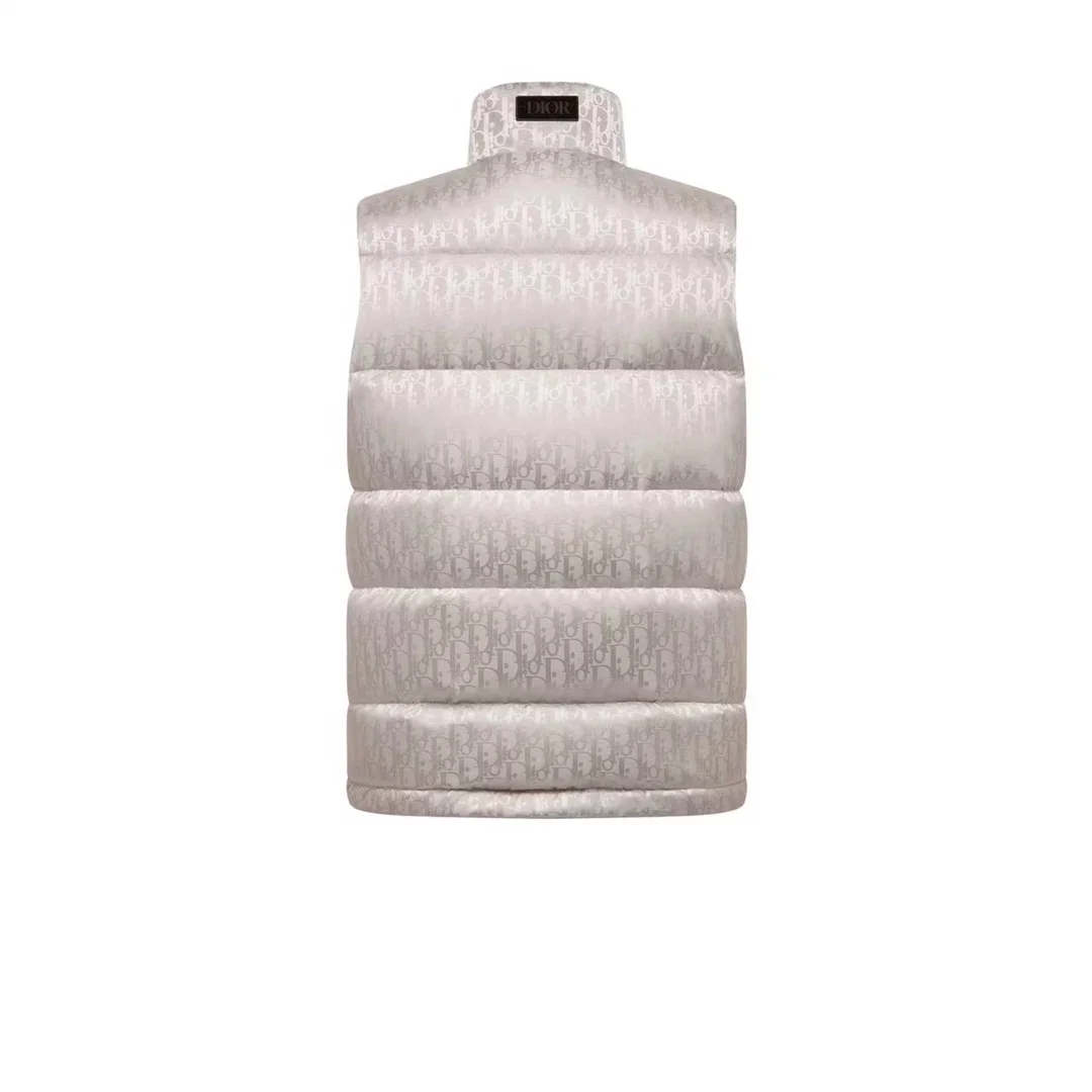 디올 오블리크 다운 패딩 베스트 화이트