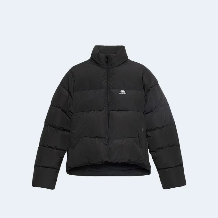 발렌시아가 우먼스 C 셰이프 푸퍼 자켓