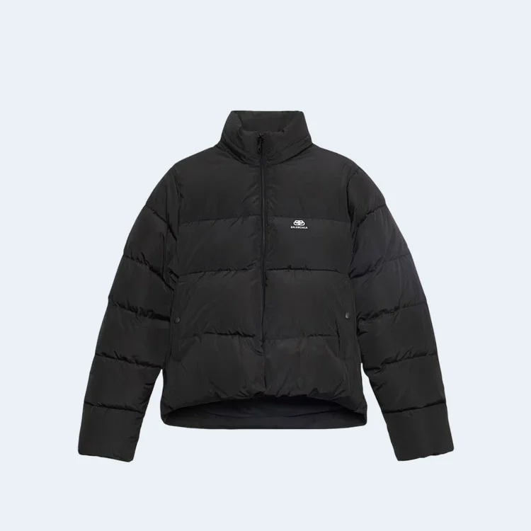 발렌시아가 우먼스 C 셰이프 푸퍼 자켓