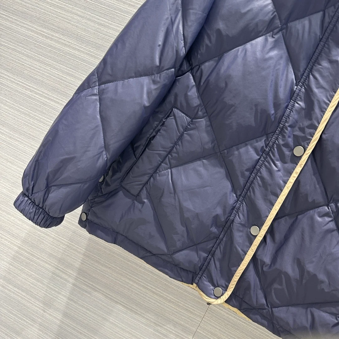 브루넬로 쿠치넬리 프레스 스터드 퀄팅 자켓