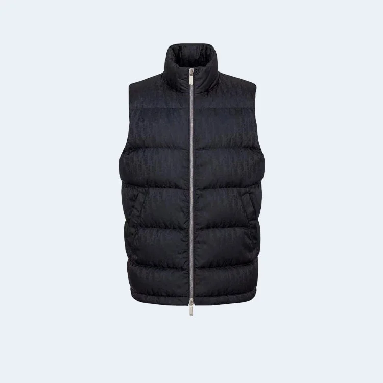 디올 오블리크 다운 패딩 베스트 블랙