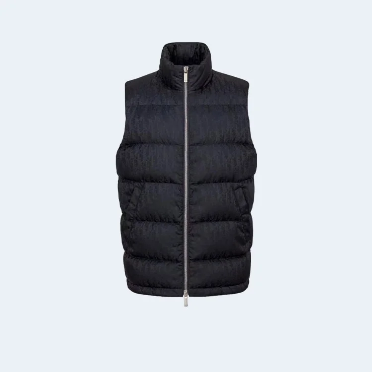 디올 오블리크 다운 패딩 베스트 블랙