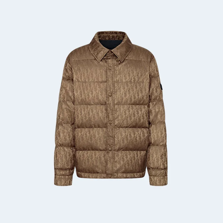 디올 오블리크 퀄티드 브라운 자켓