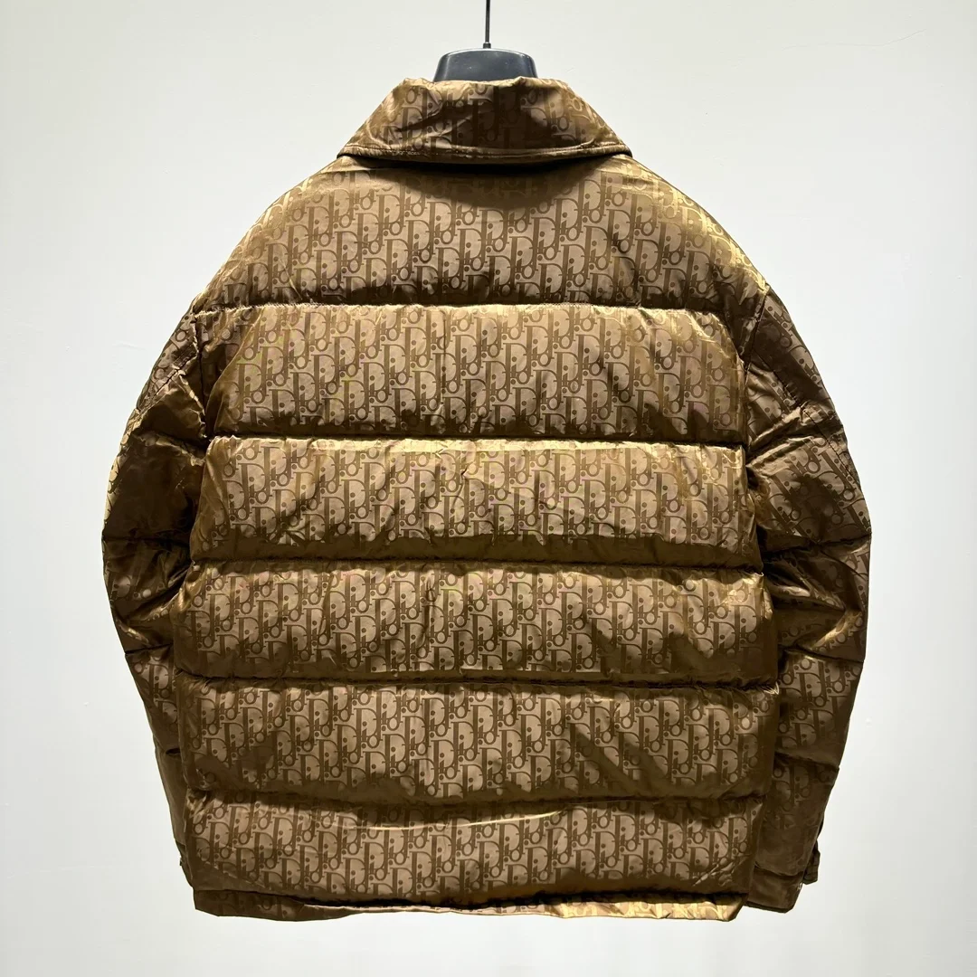 디올 오블리크 퀄티드 브라운 자켓