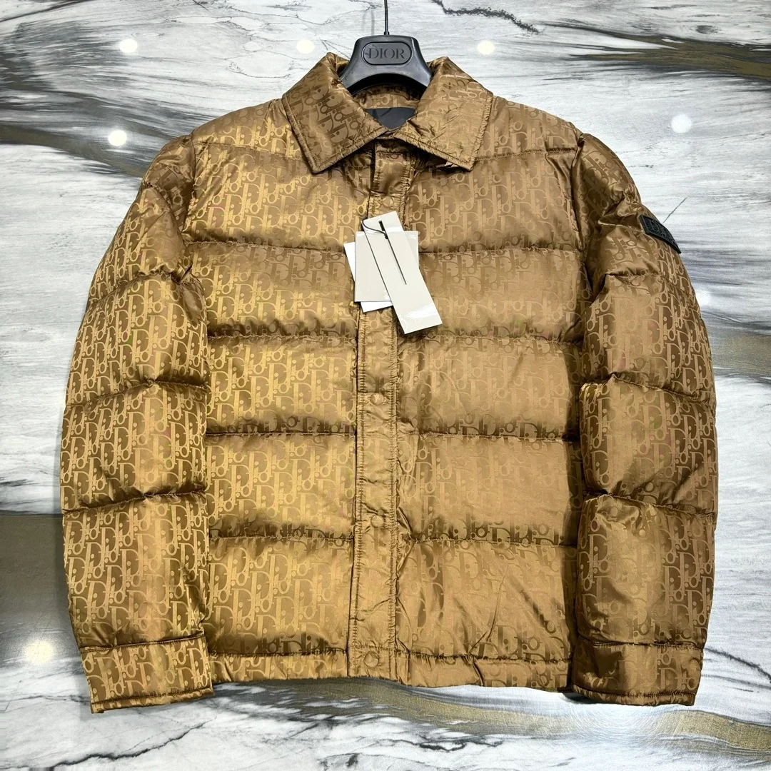 디올 오블리크 퀄티드 브라운 자켓