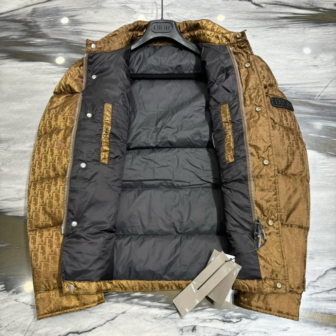 디올 오블리크 퀄티드 브라운 자켓