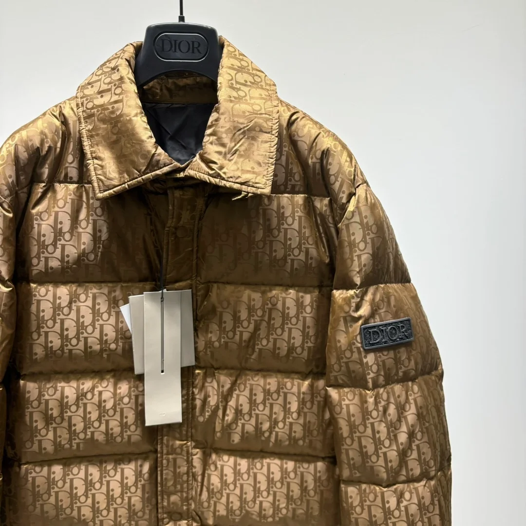 디올 오블리크 퀄티드 브라운 자켓