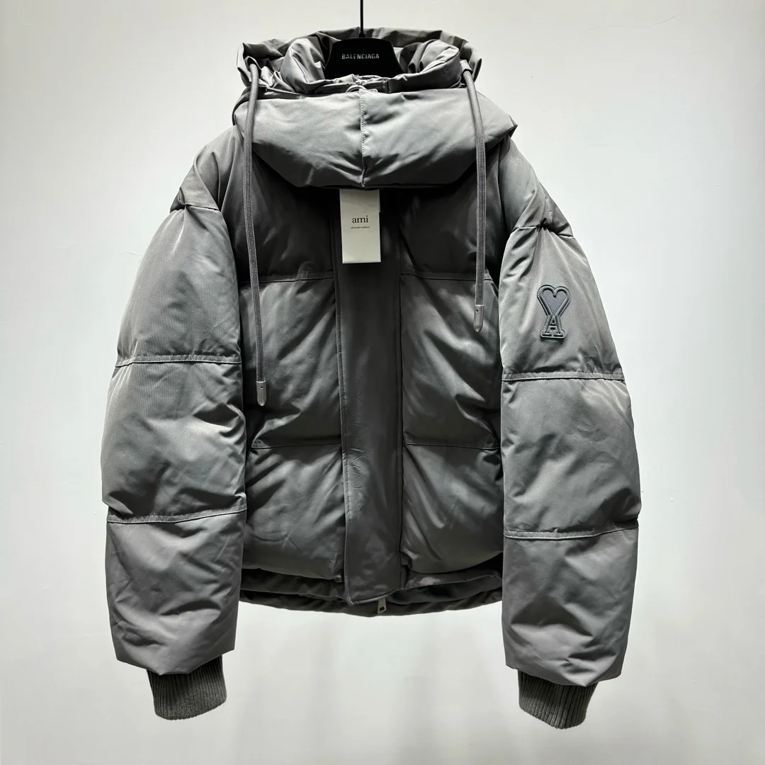 아미 파리스 다운 패딩 자켓 그레이