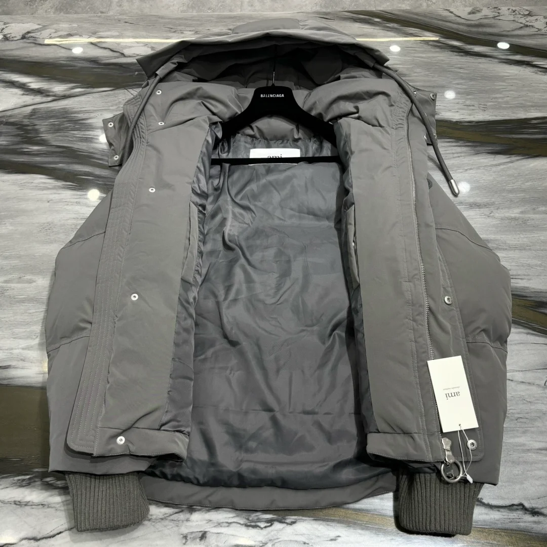 아미 파리스 다운 패딩 자켓 그레이