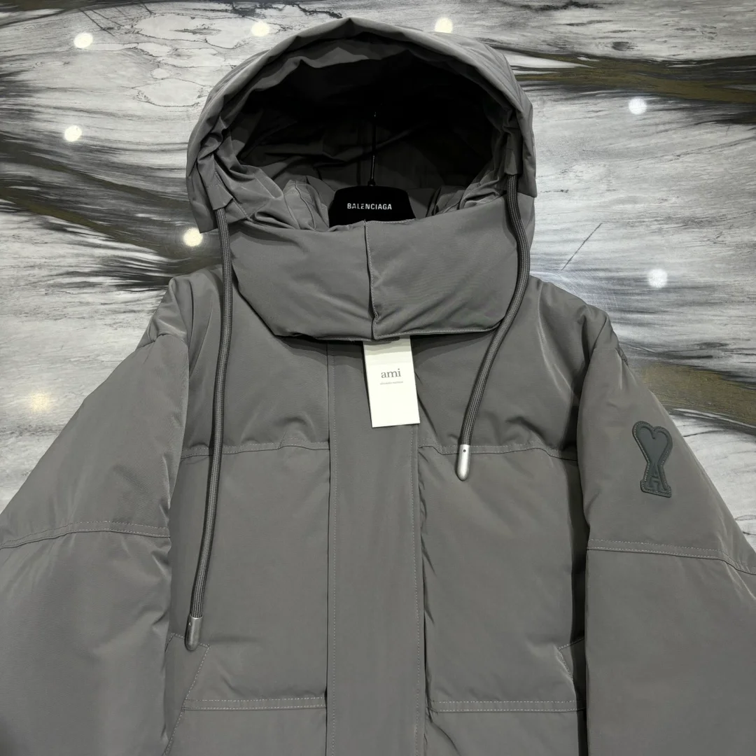 아미 파리스 다운 패딩 자켓 그레이