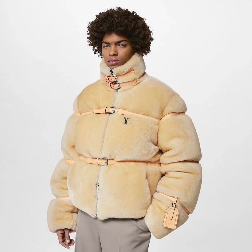 루이비통 시어링 다운 블루종