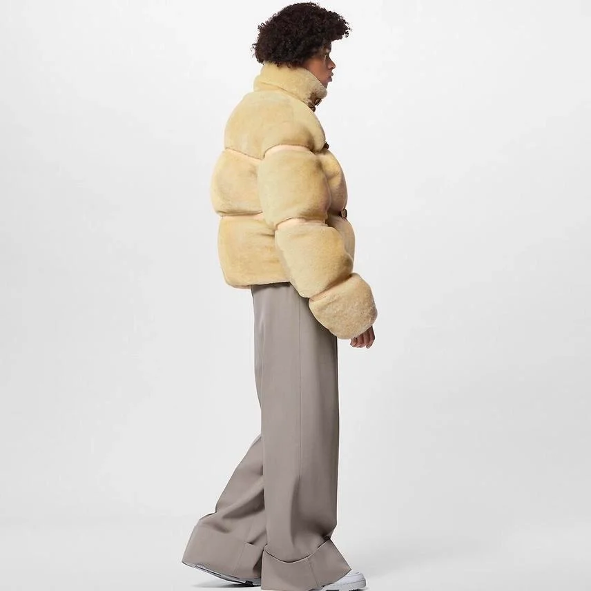 루이비통 시어링 다운 블루종