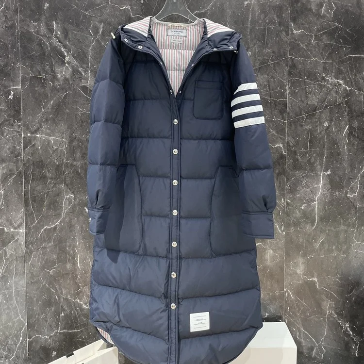 톰브라운 사선 완장 롱패딩