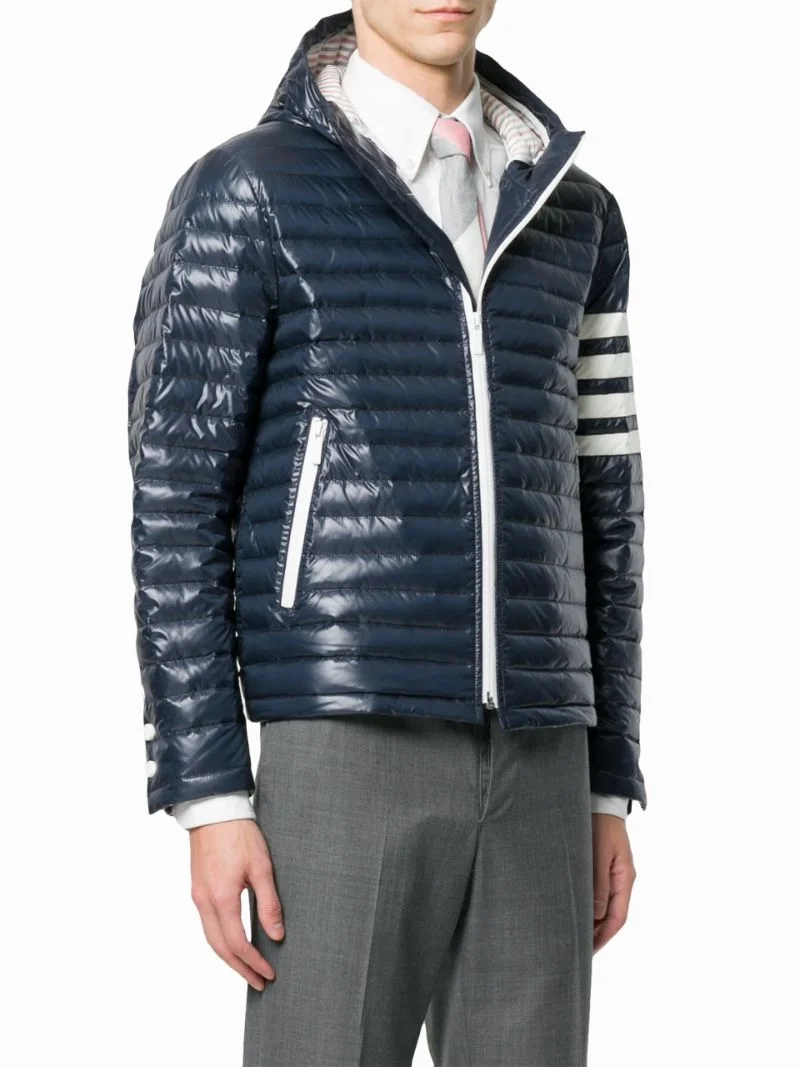 톰브라운 새틴 피니시 테크 자켓