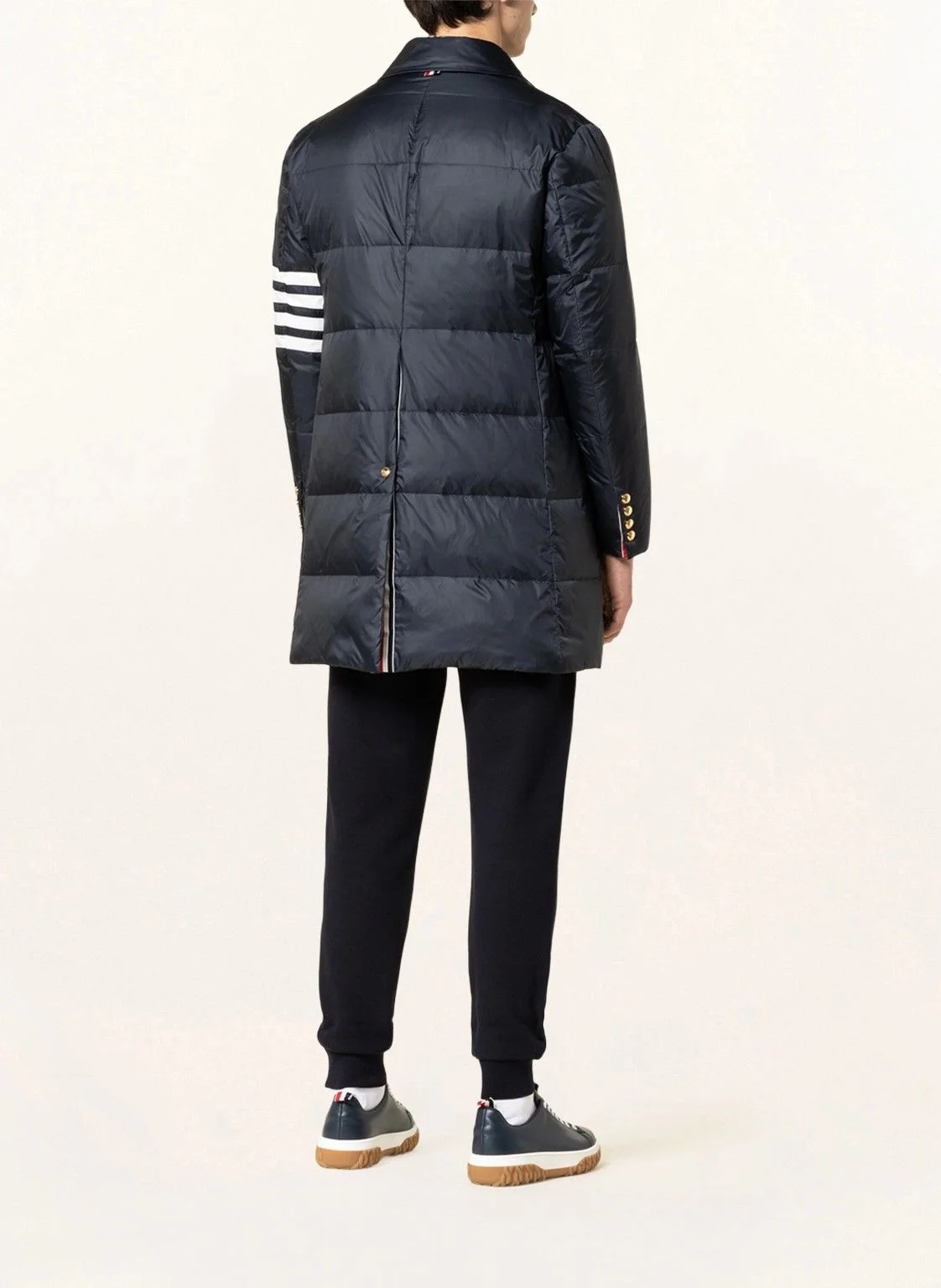 톰브라운 4-바 나일론 다운 코트