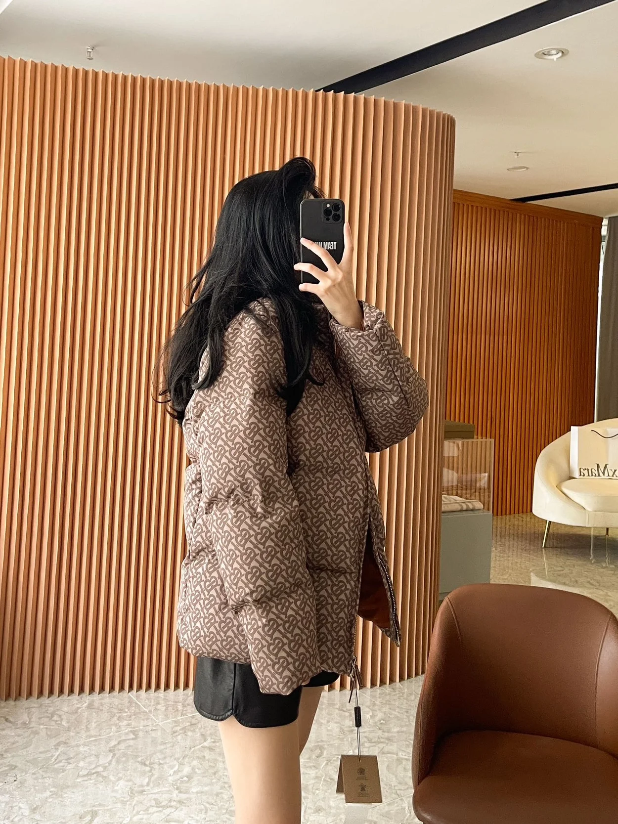 버버리 올오버 하이넥 패딩 자켓