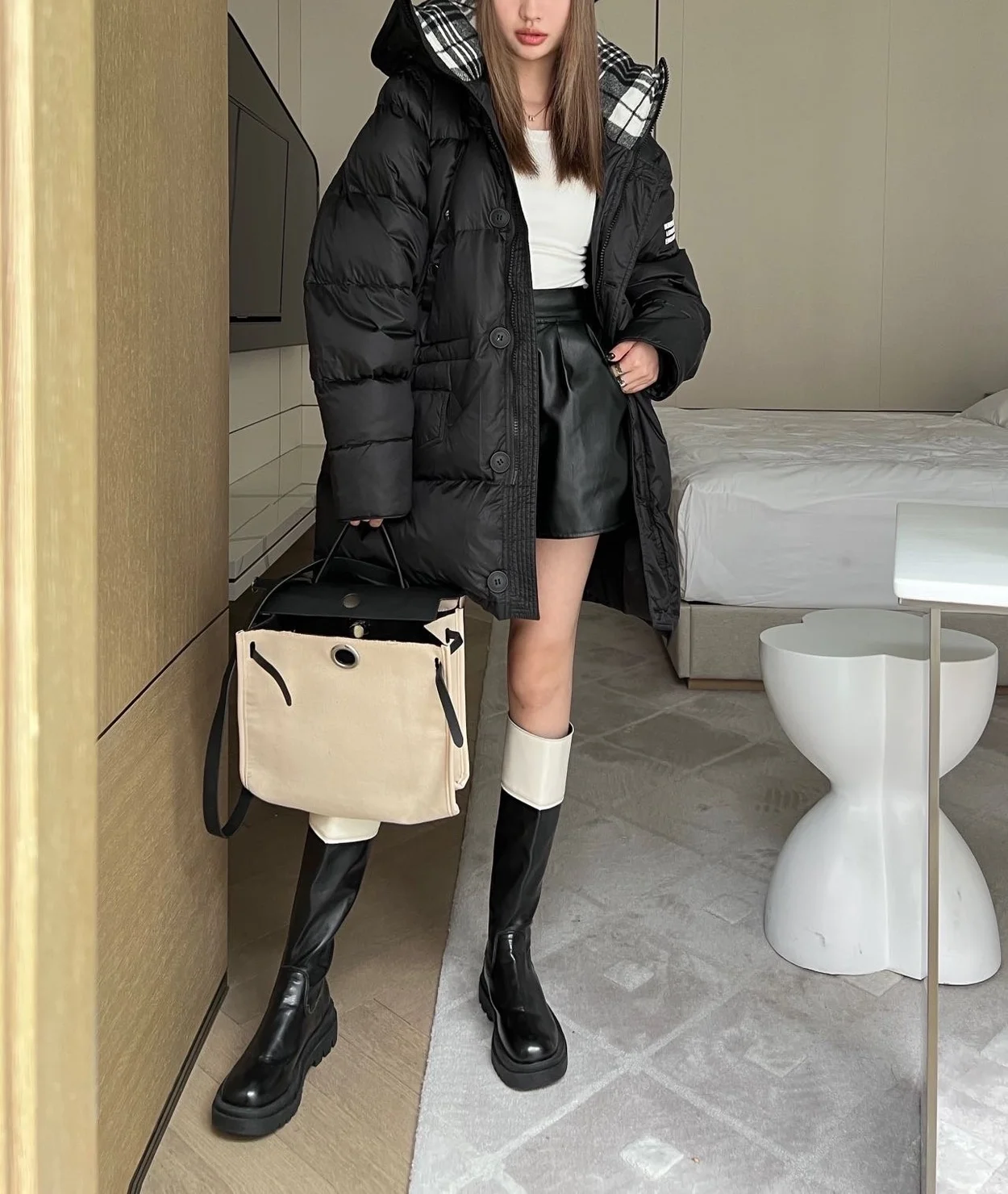 버버리 락우드 패딩 코트