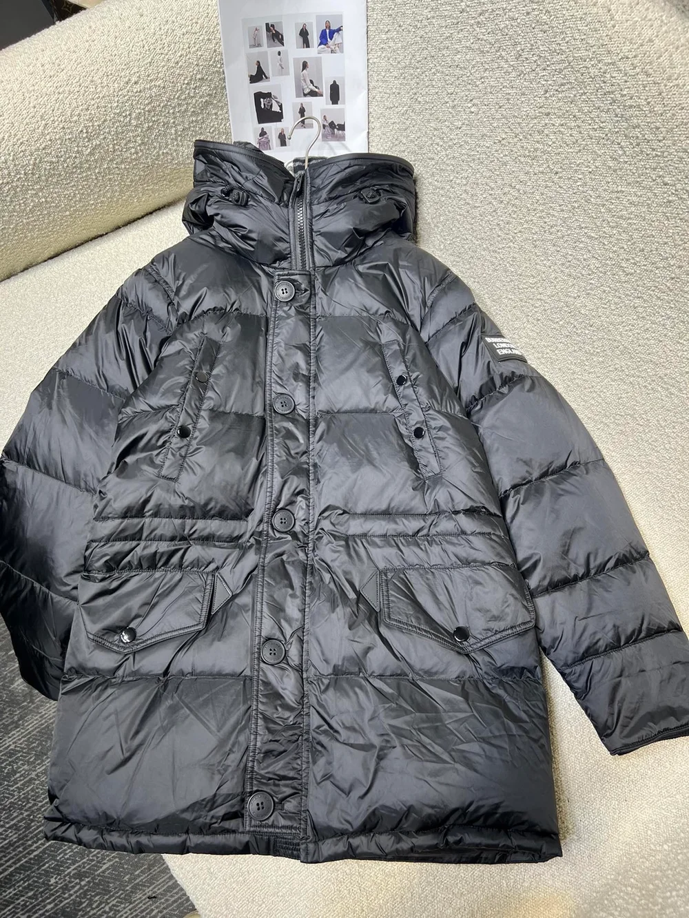 버버리 락우드 패딩 코트