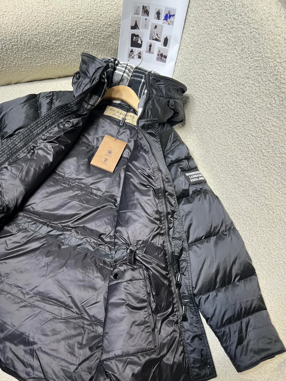 버버리 락우드 패딩 코트