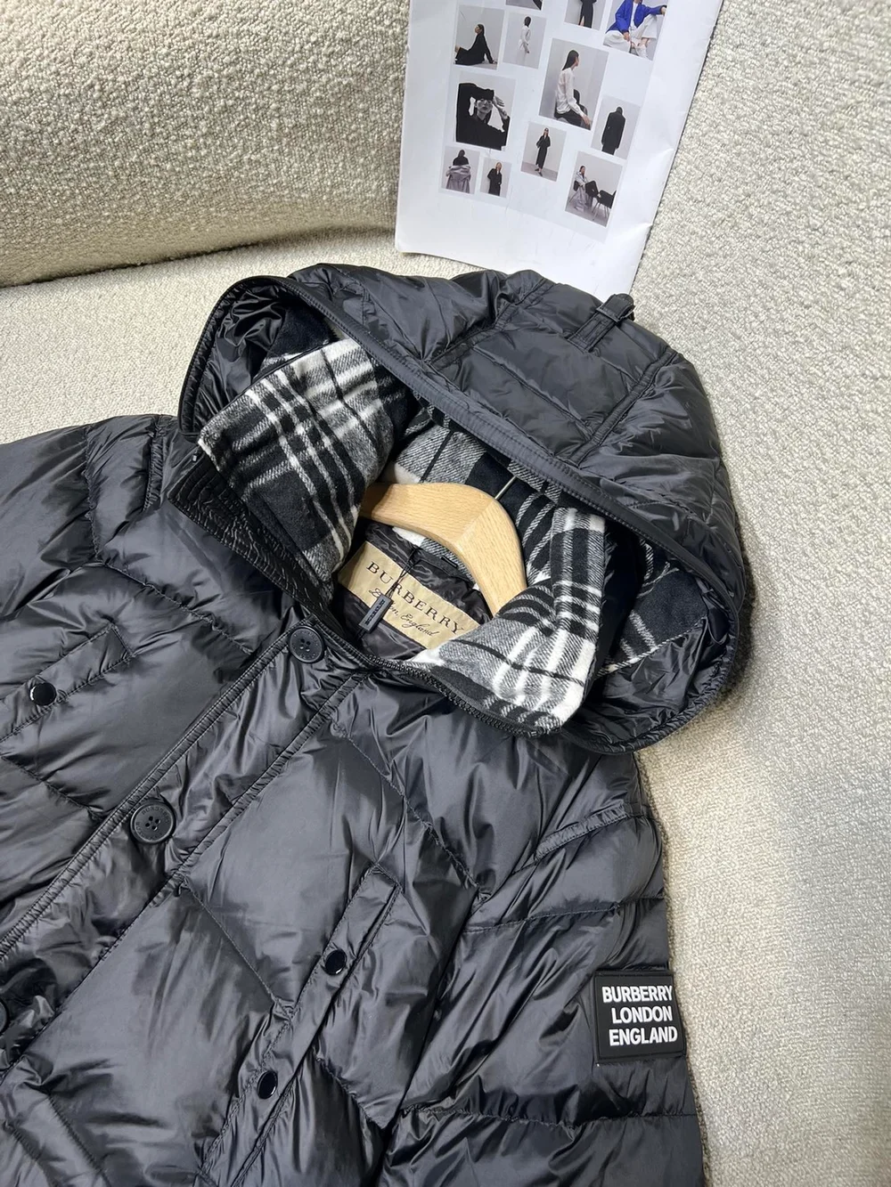 버버리 락우드 패딩 코트