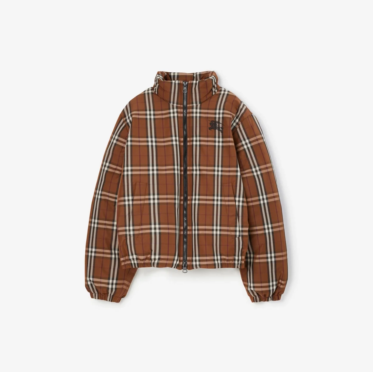 버버리 체크 다크 버치 브라운 자켓