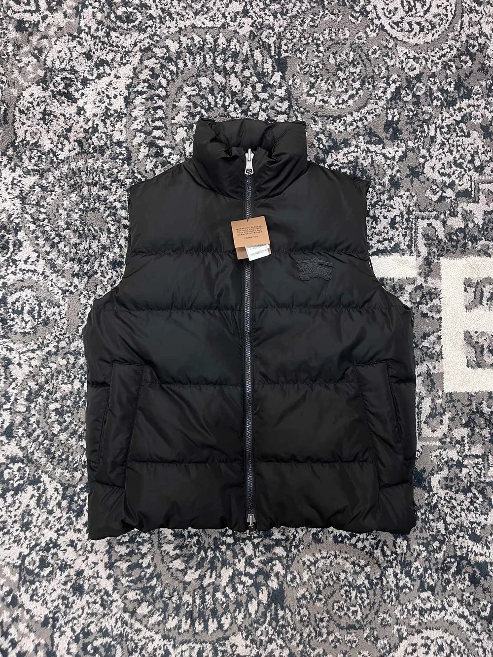 버버리 체크 패널 리버시블 질레 베스트