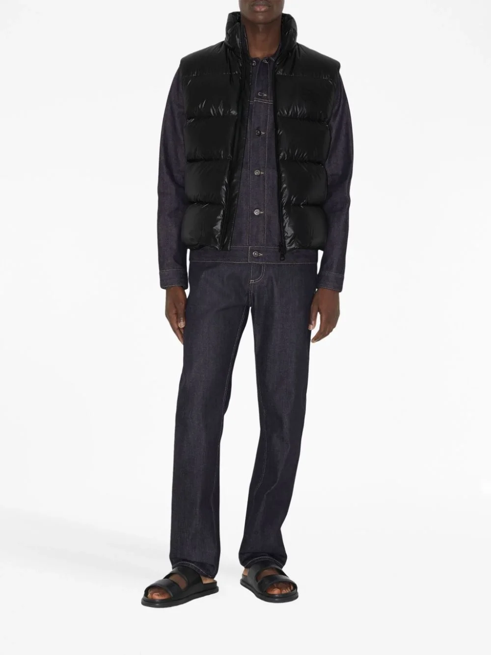 버버리 하이넥 패딩 질레 베스트