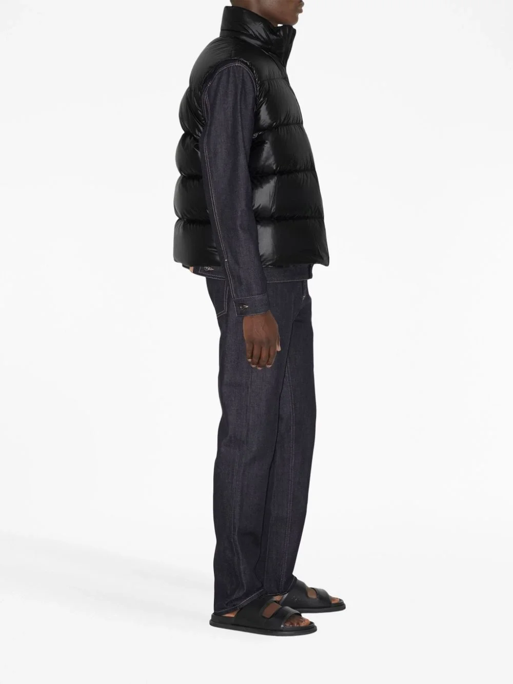 버버리 하이넥 패딩 질레 베스트