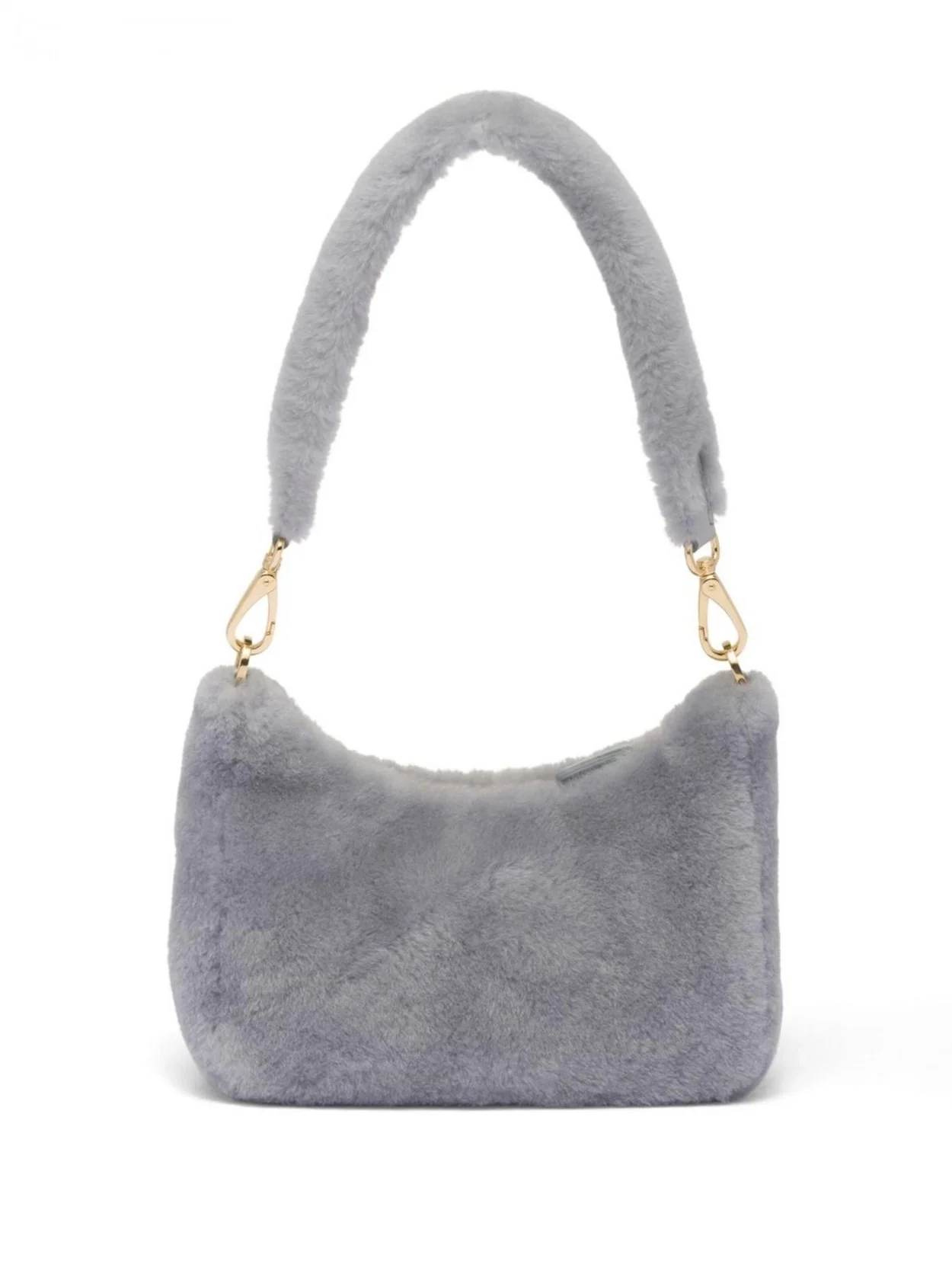 프라다 리에디션 시어링 미니 숄더백 그레이