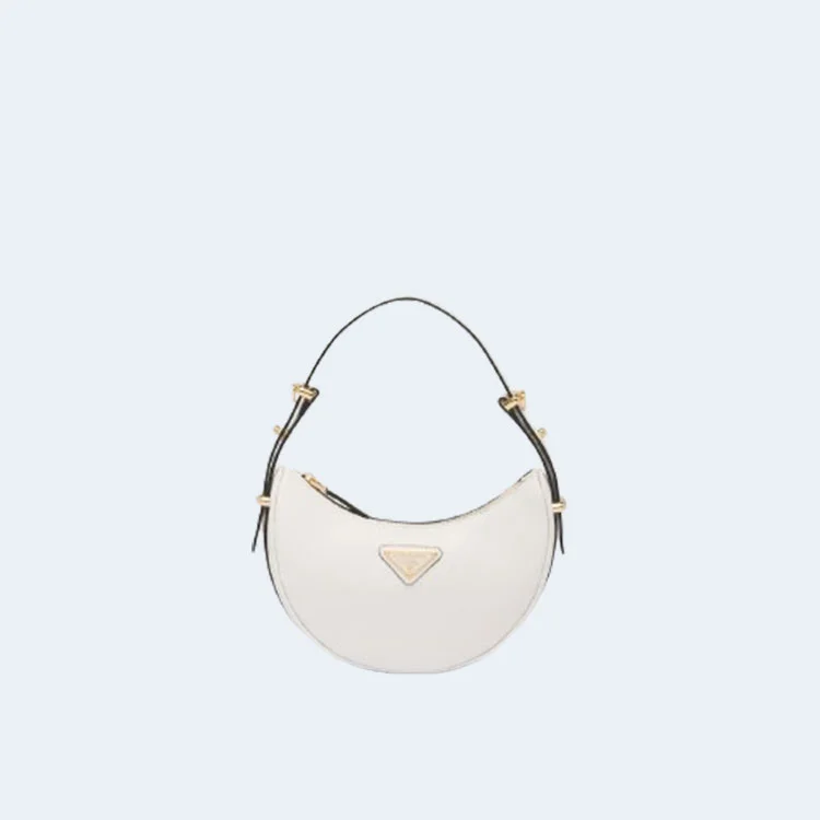 프라다 아르케 레더 미니 숄더백 화이트